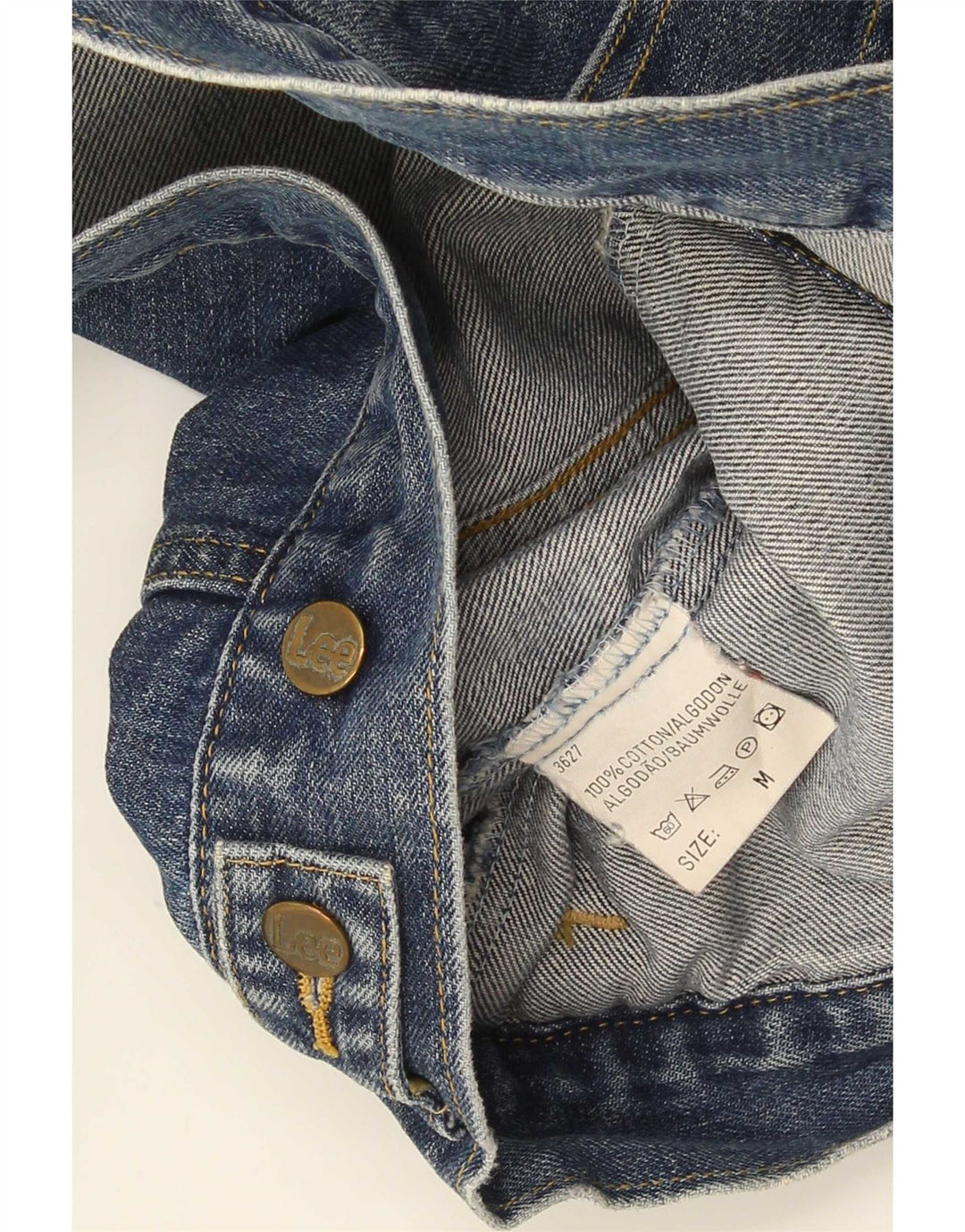 Jaqueta jeans Lee Boys Crop 8-9 anos algodão azul médio