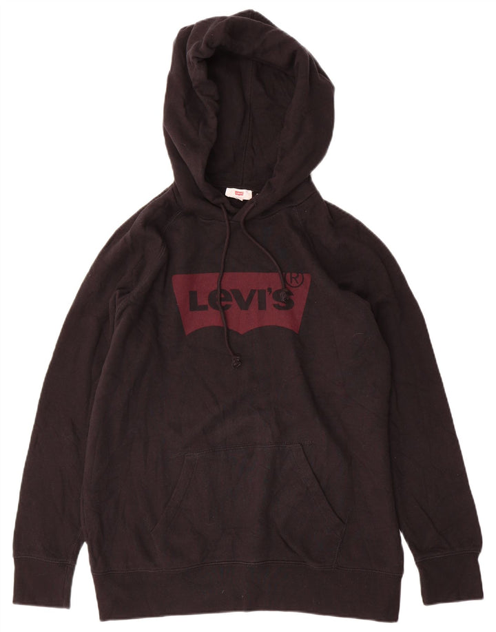 Suéter com capuz gráfico masculino LEVI'S médio preto