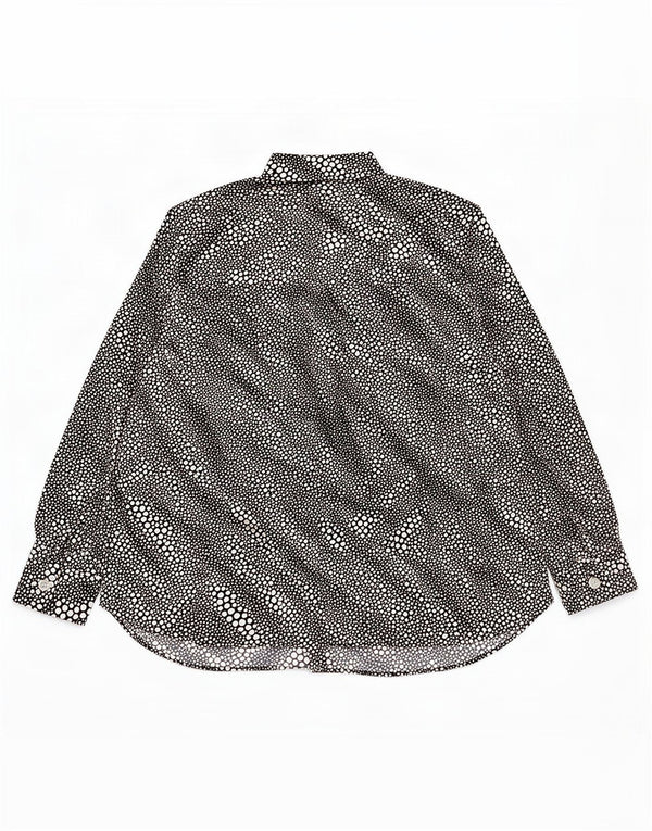 Blusa feminina Marks & Spencer UK 20 2XL poliéster manchado preto