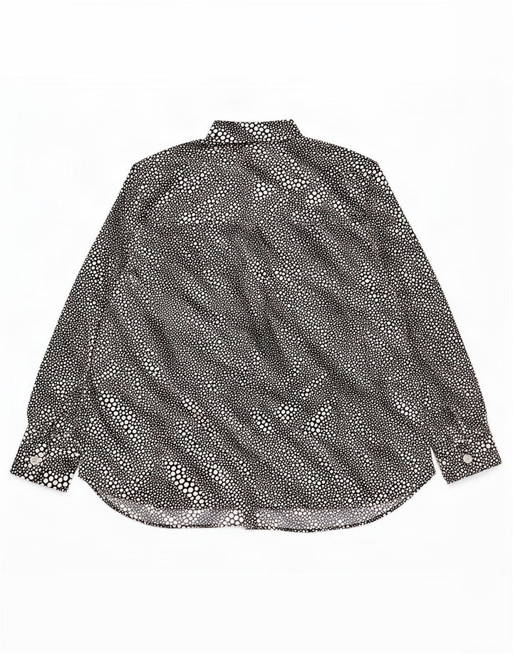 Blusa feminina Marks & Spencer UK 20 2XL poliéster manchado preto