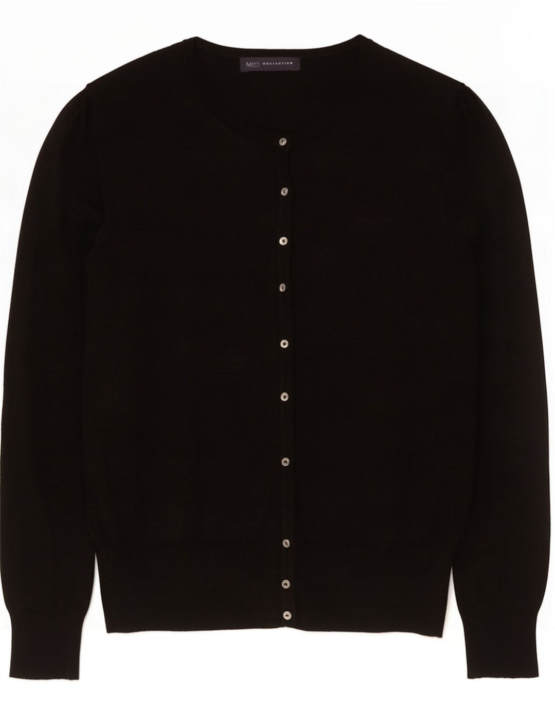 Suéter cardigã feminino Marks & Spencer Reino Unido 10 pequeno viscose preta