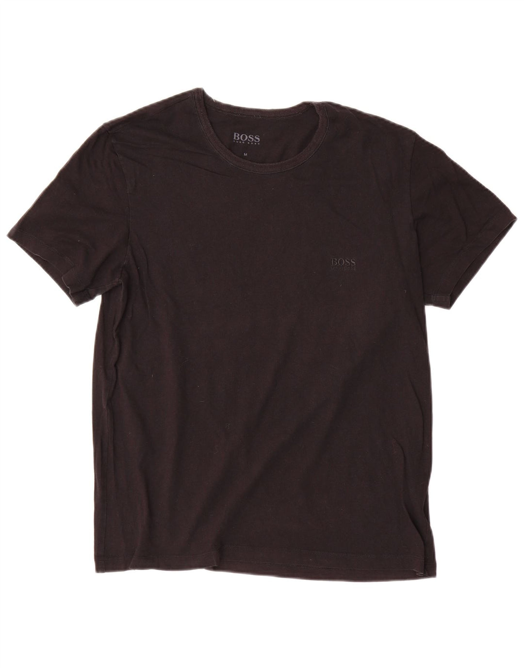 Camiseta masculina Hugo Boss Top médio algodão preto