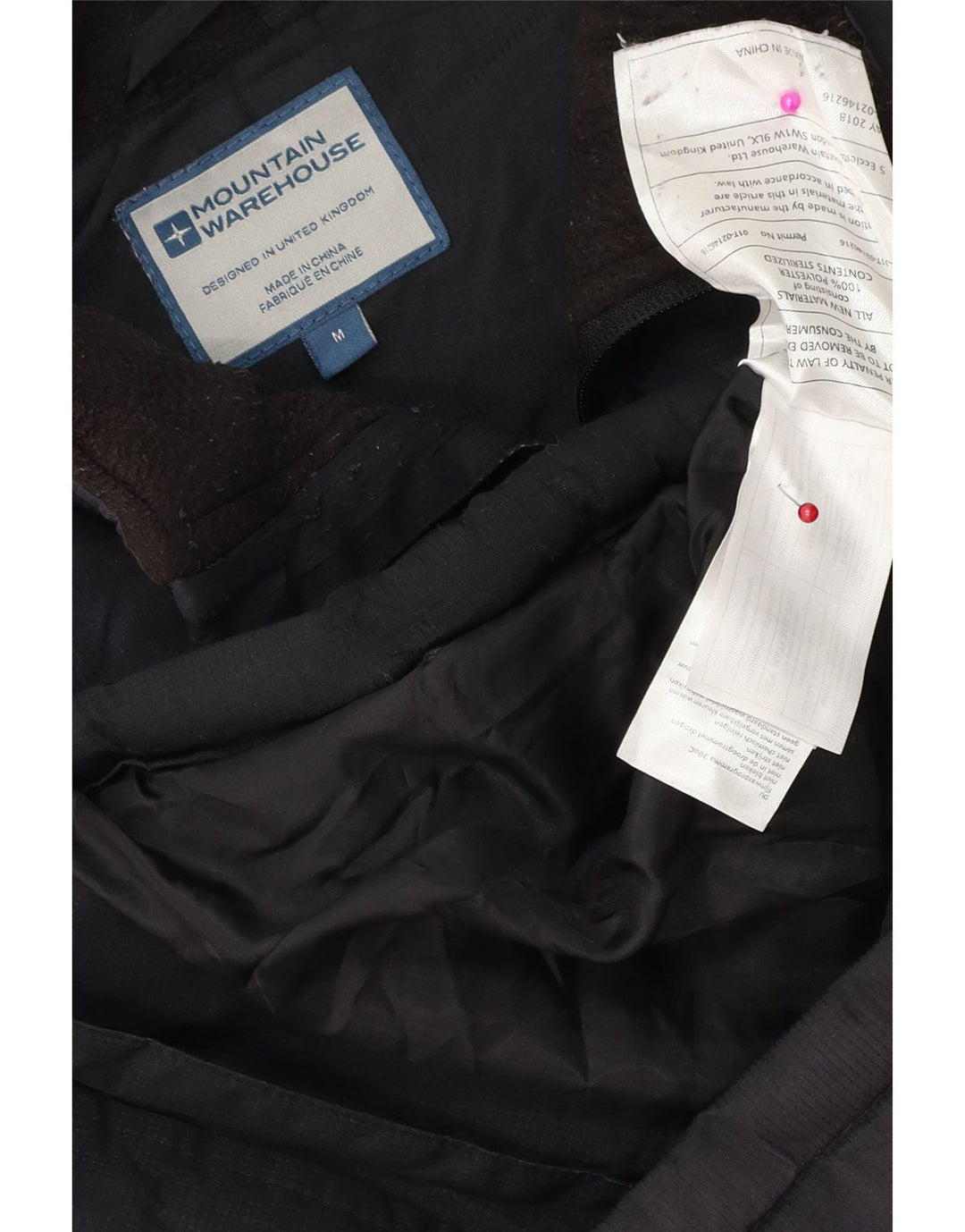 MOUNTAIN WAREHOUSE Colete masculino acolchoado UK 38 poliéster azul marinho médio