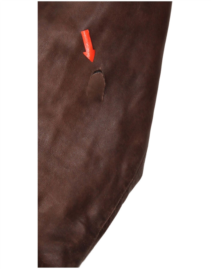 Jaqueta Zen feminina de couro Racer IT 52 2XL couro marrom