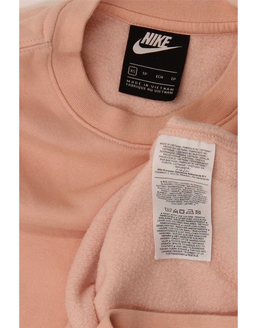 Moletom masculino Nike Jumper XS algodão rosa