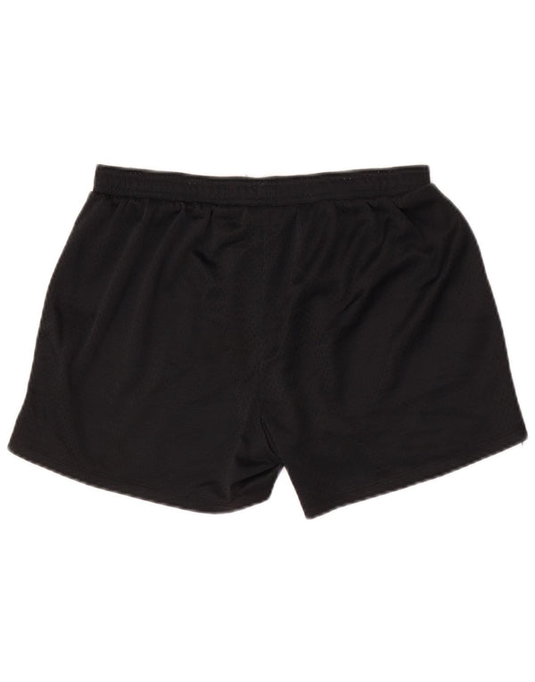 Shorts esportivos femininos Champion UK 12 poliéster preto médio