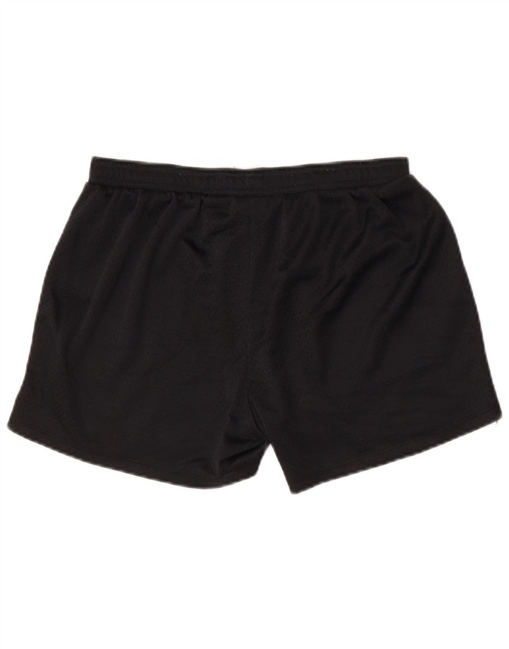 Shorts esportivos femininos Champion UK 12 poliéster preto médio