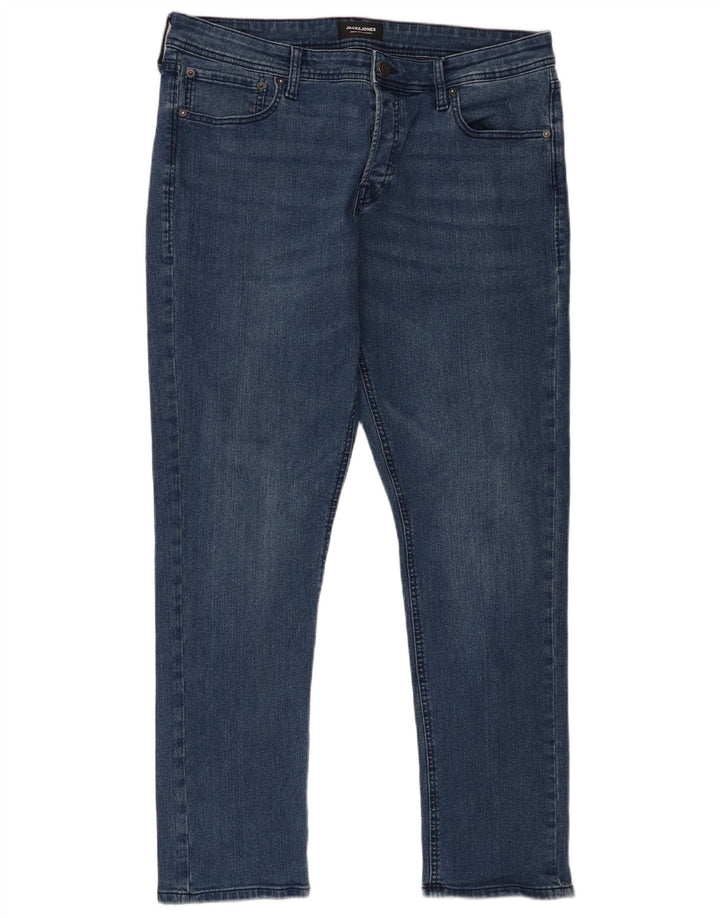 Jeans masculinos Jack & Jones Slim W36 L32 algodão azul