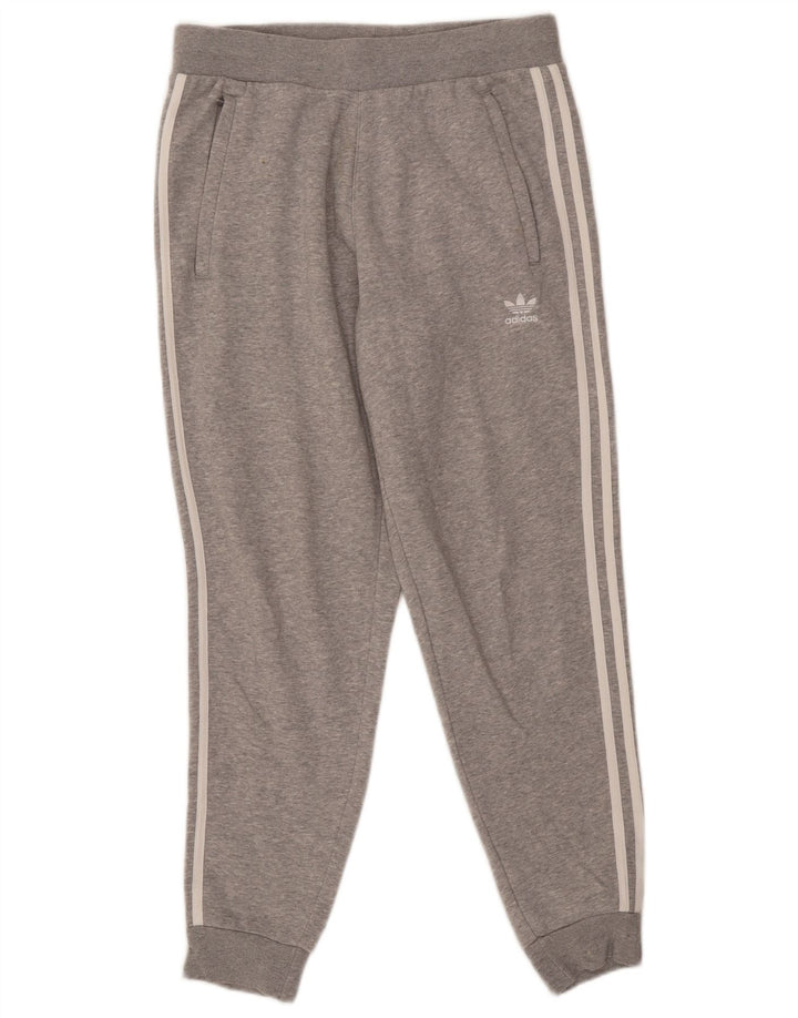 Calça de treino masculina Adidas Joggers cinza médio algodão