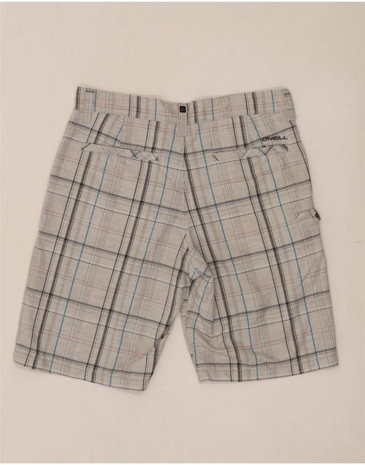 Shorts Chino Masculino O'NEILL W29 Poliéster Xadrez Cinza Pequeno