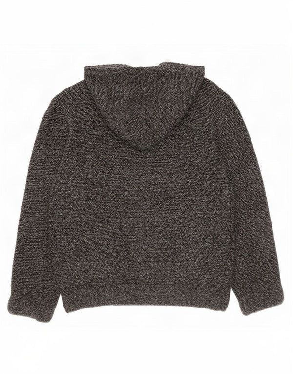 Suéter Zara Boys Loose Fit com capuz e capuz 13-14 anos cinza manchado