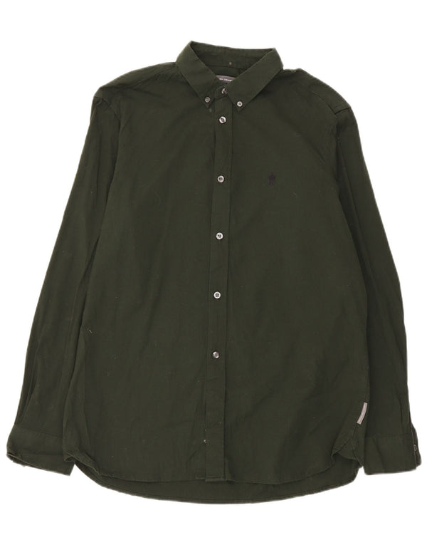 Camisa masculina French Connection XL algodão verde