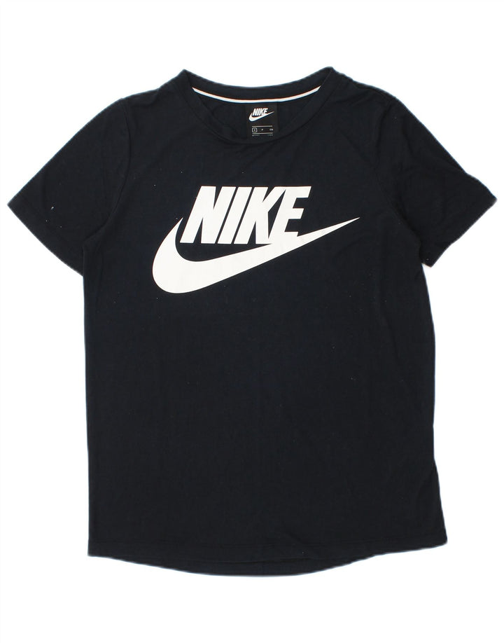 Camiseta Nike masculina gráfica top pequeno poliéster preto