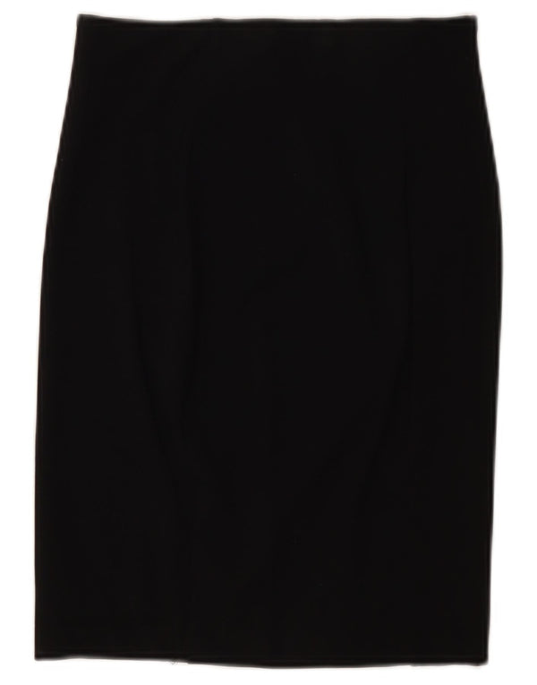 Saia reta feminina Benetton XS W24 viscose preta