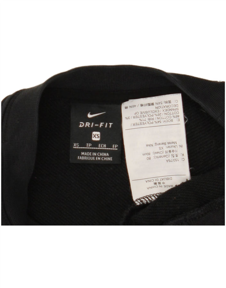 Moletom Nike Dri Fit Crop Jumper UK 6 XS Preto Poliéster