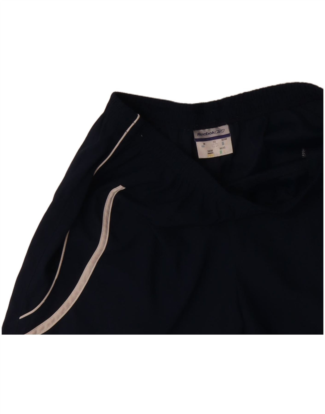 Shorts esportivos femininos REEBOK UK 12 poliéster azul marinho médio