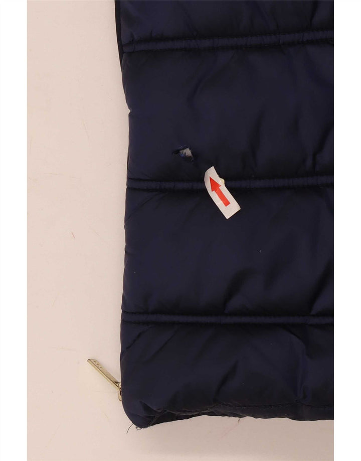 Casaco acolchoado com capuz para meninas Ted Baker 8-9 anos azul marinho nylon