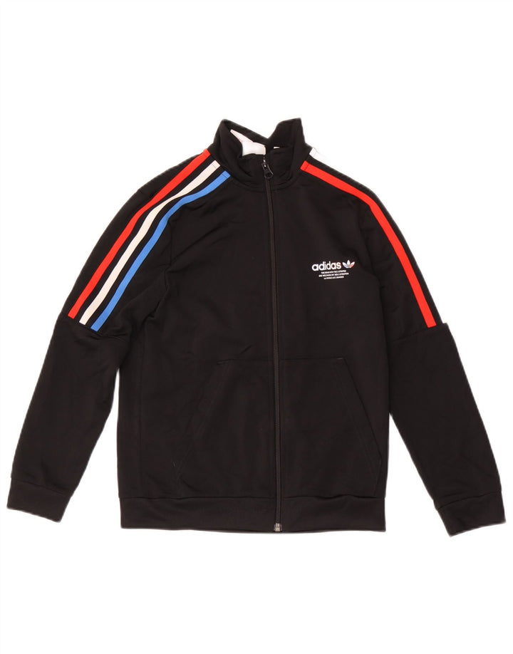 Jaqueta Adidas Meninos Treino Top 9-10 Anos Preto Colorblock Poliéster