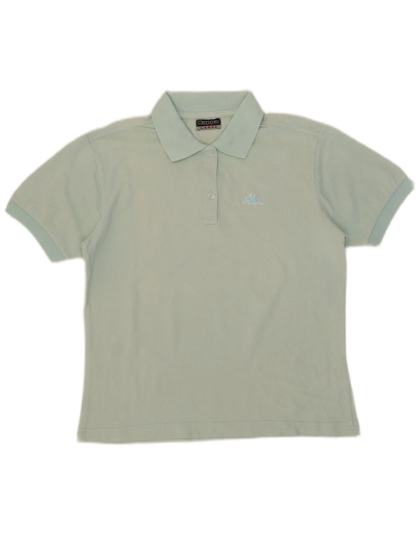 Camisa polo feminina Kappa UK 14 grande algodão verde