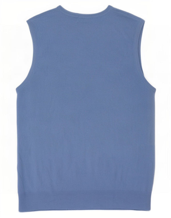 Regata masculina Marks & Spencer azul Harbour colete grande acrílico