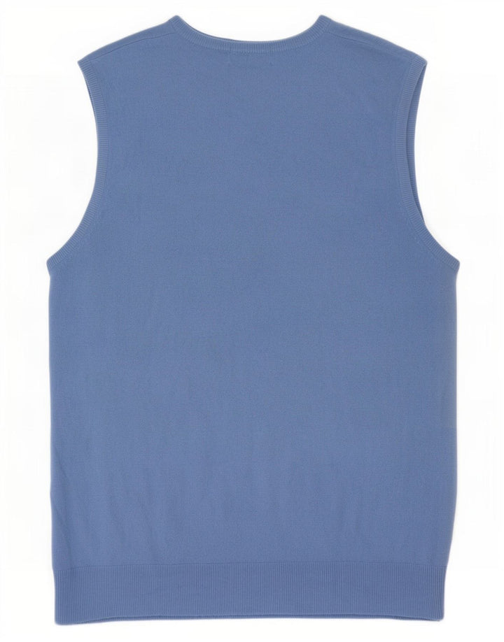 Regata masculina Marks & Spencer azul Harbour colete grande acrílico