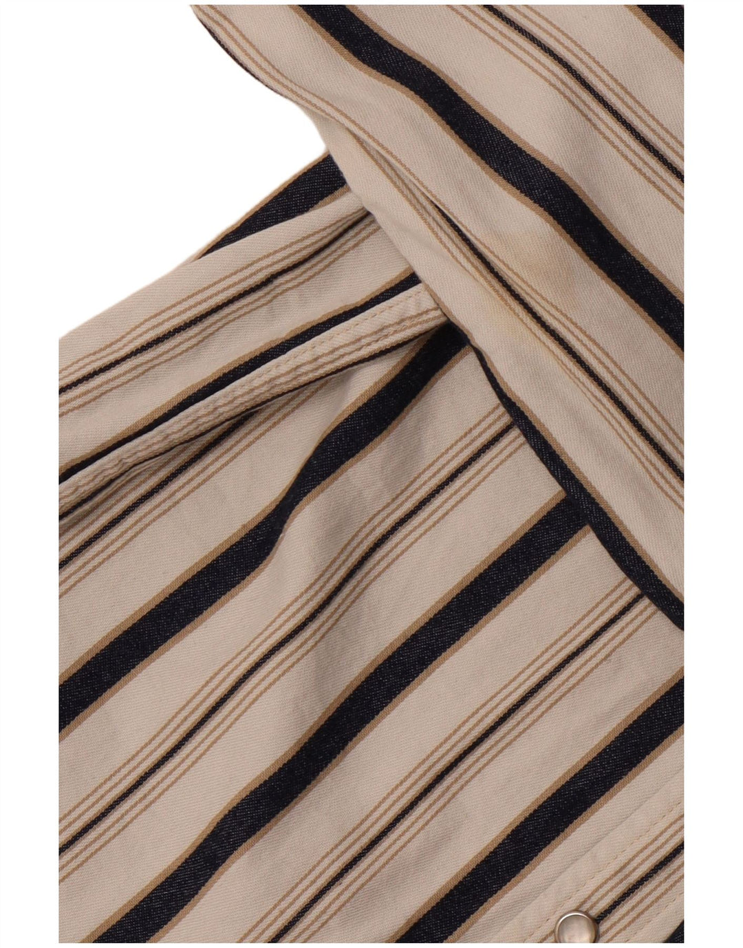 Camisa masculina de flanela LEVI'S pequena listrada branca