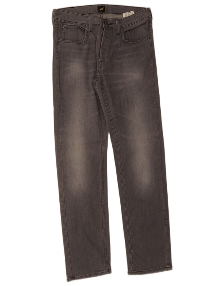 Lee Mens Daren Straight Jeans W31 L32 Algodão Cinza