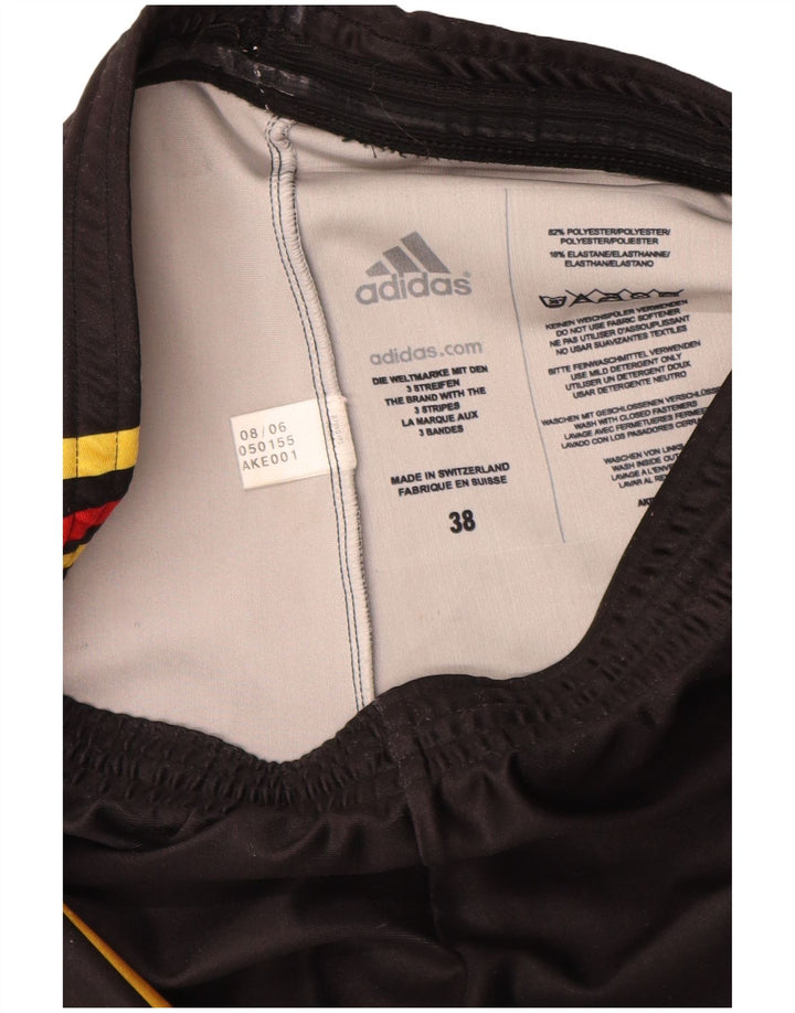 Adidas Womens Wurth Graphic Calças de treino EU 38 Médio Preto Listrado