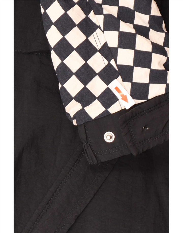 Jaqueta corta-vento feminina Sergio Tacchini IT 44 médio preto geométrico
