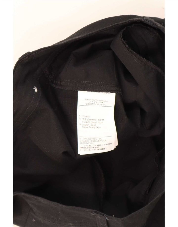 Calça cargo masculina Nike Tapered W32 L32 algodão preto
