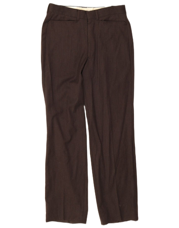Calça casual reta masculina Giorgio Armani W28 L29 marrom
