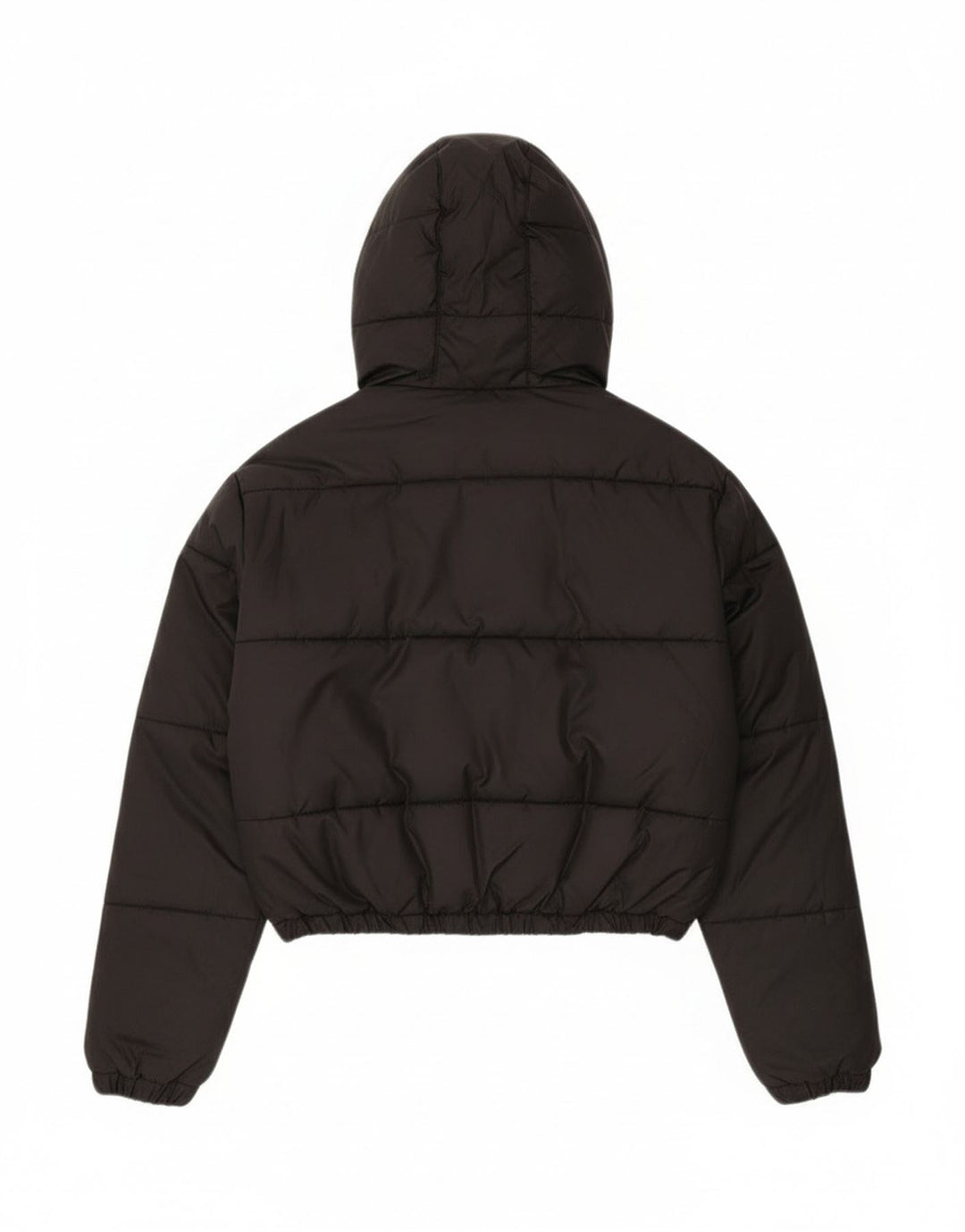 Jaqueta feminina Ellesse superdimensionada com capuz e capuz UK 6 XS poliéster preto