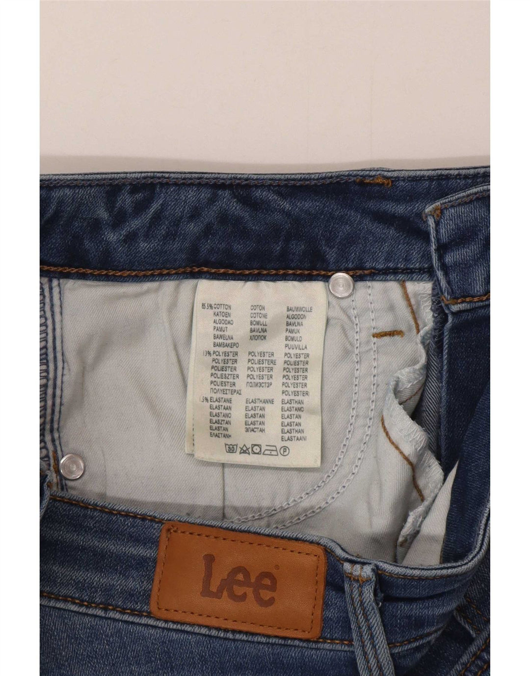 Calça jeans feminina Lee Scarlett W27 L26 algodão azul