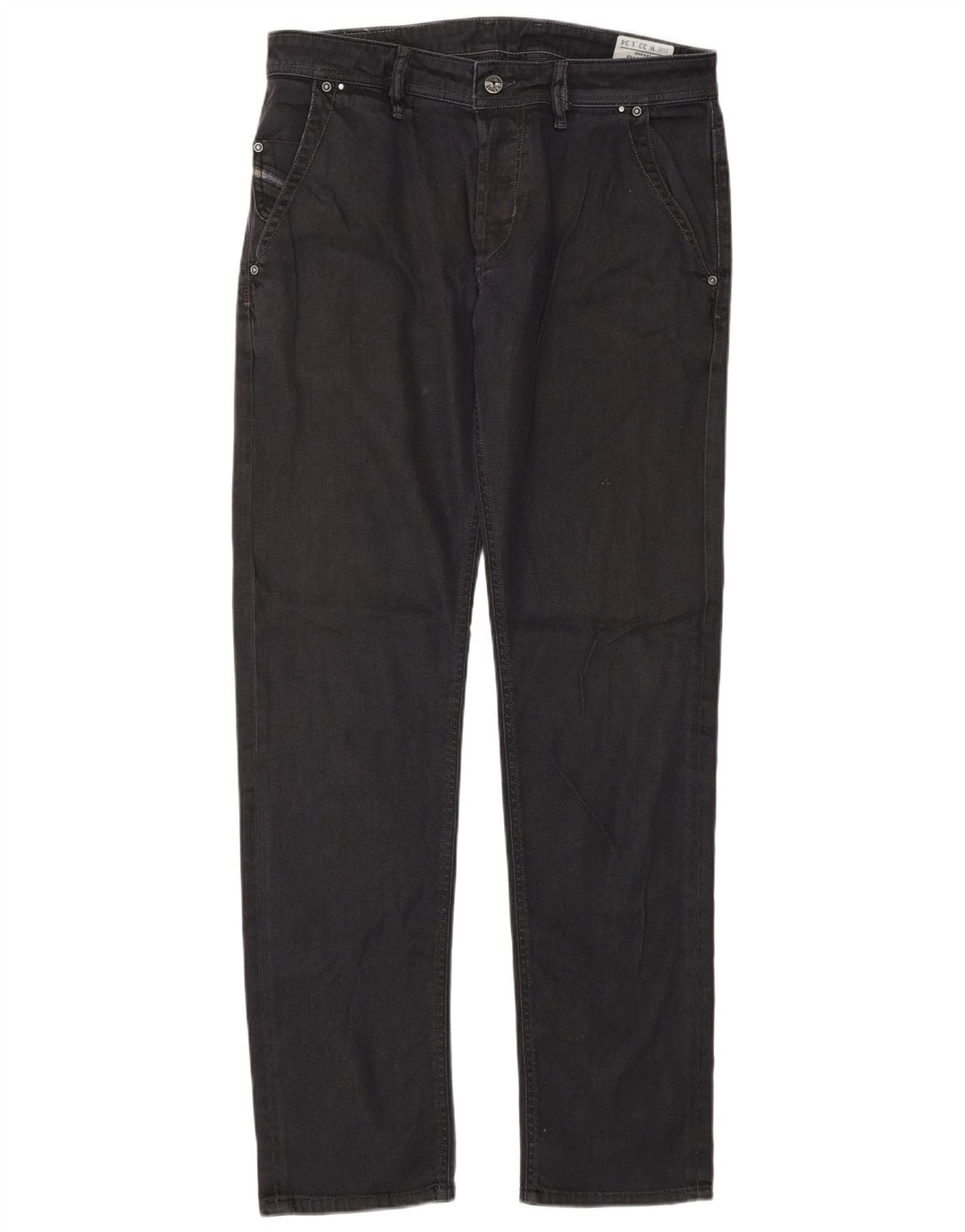 Diesel Masculino Bhetto Stretch Jeans Reto W33 L34 Algodão Preto