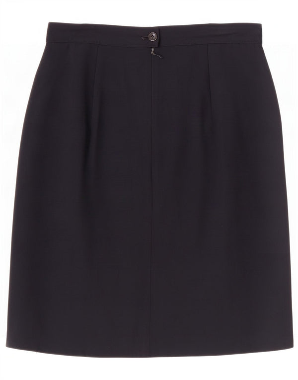 Saia lápis feminina Emporio Armani IT 46 grande W32 viscose azul marinho