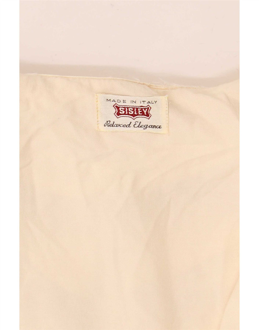 Blusa feminina Sisley UK 14 médio off white floral