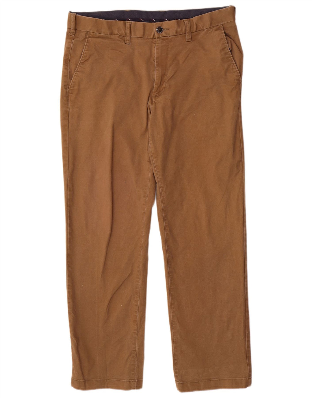 Calça chino masculina Marks & Spencer Heritage Regular Fit W34 L29 bege