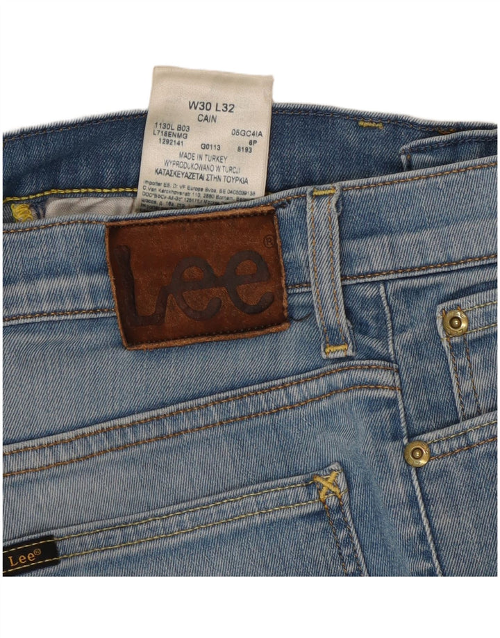 Calça jeans feminina LEE Cain Slim W30 L27 azul algodão