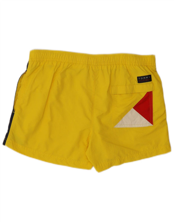 Shorts de natação masculino TOMMY HILFIGER poliamida colorblock amarelo médio
