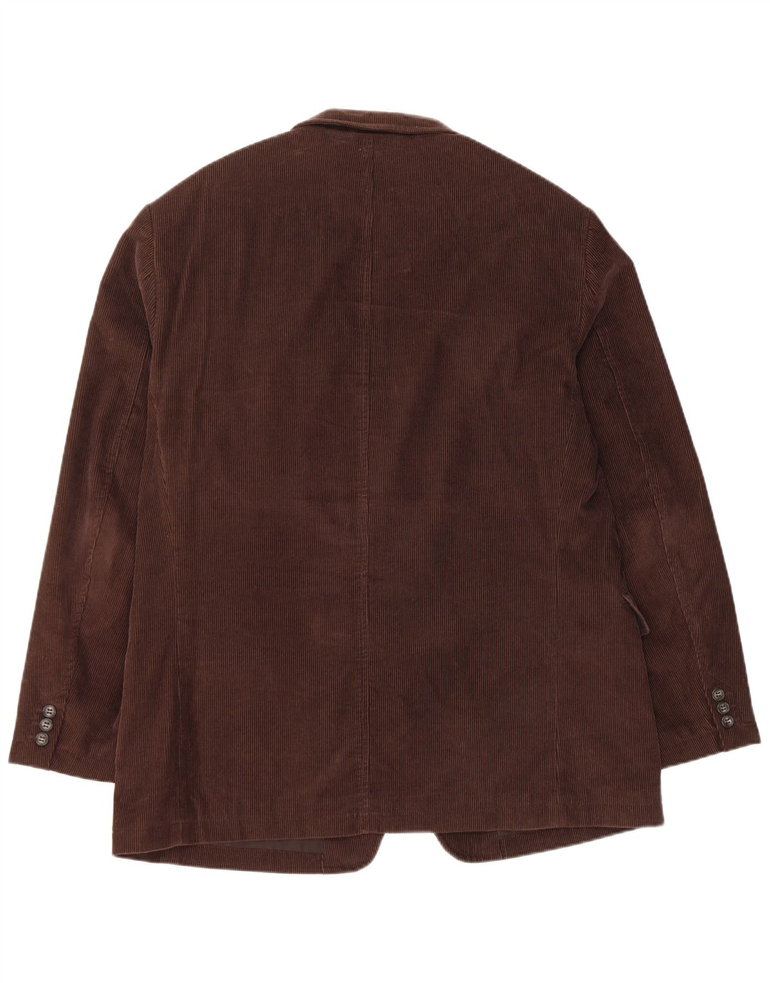 Jaqueta blazer masculina de veludo cotelê Marks & Spencer com 2 botões Reino Unido 40 grande marrom