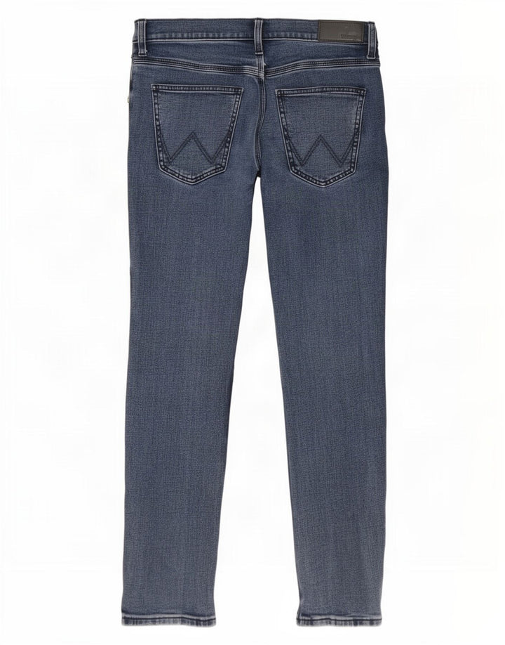 Wrangler Masculino Regular Slim Jeans W32 L32 Azul Algodão