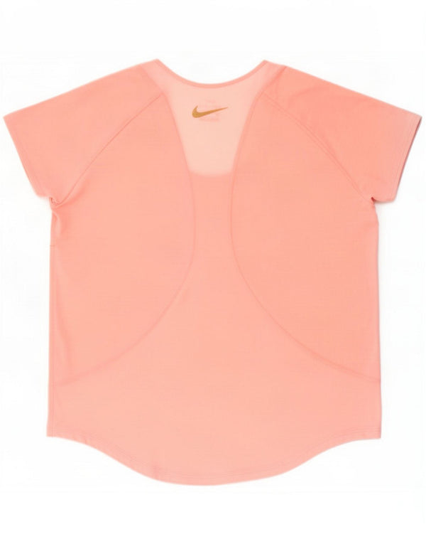 Camiseta Nike Feminina Dri Fit Graphic Top UK 14 Médio Rosa