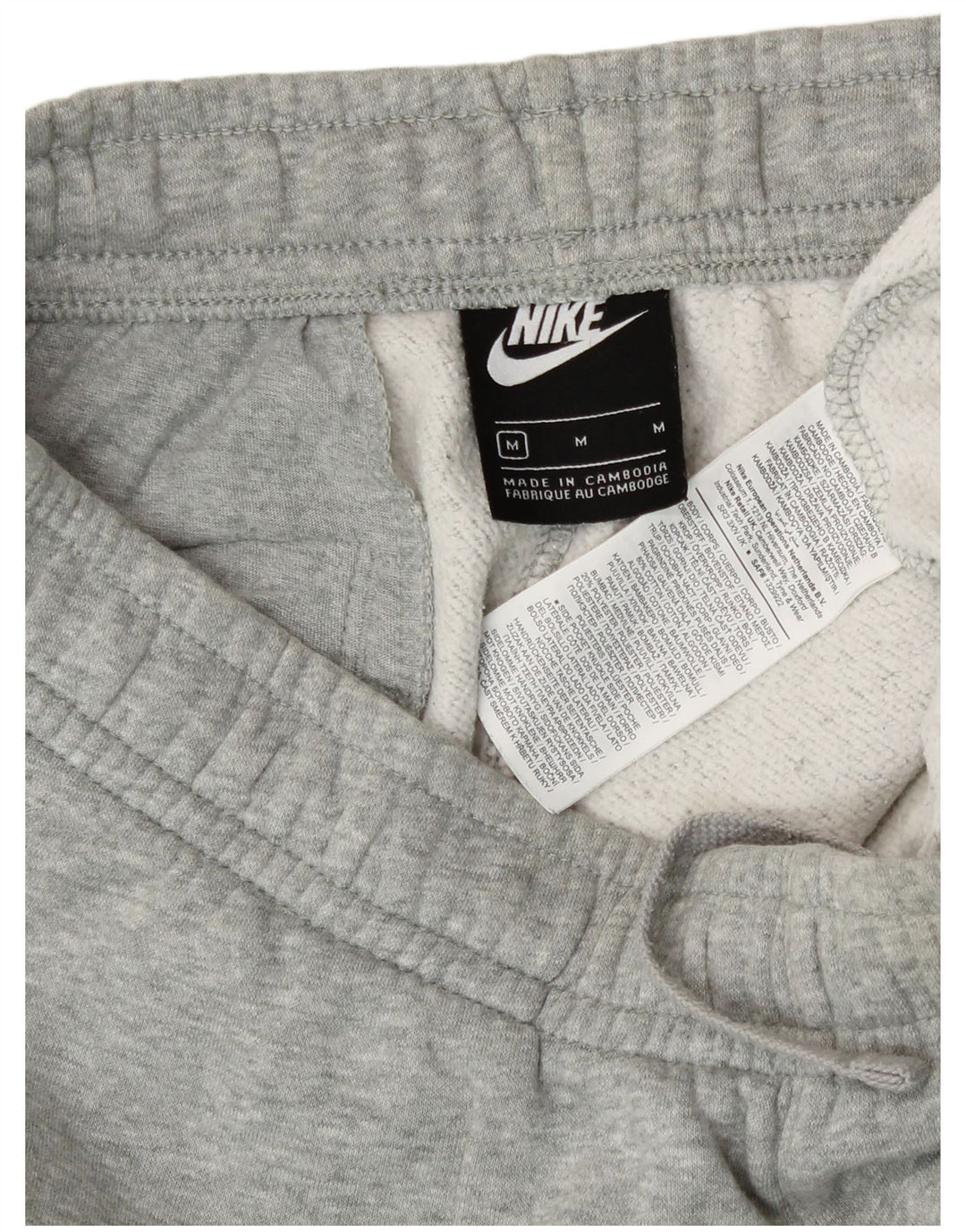 Calça de treino masculina Nike joggers cinza médio algodão