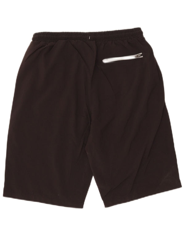 Shorts de natação Eddie Bauer para meninos 15-16 anos XL preto poliéster