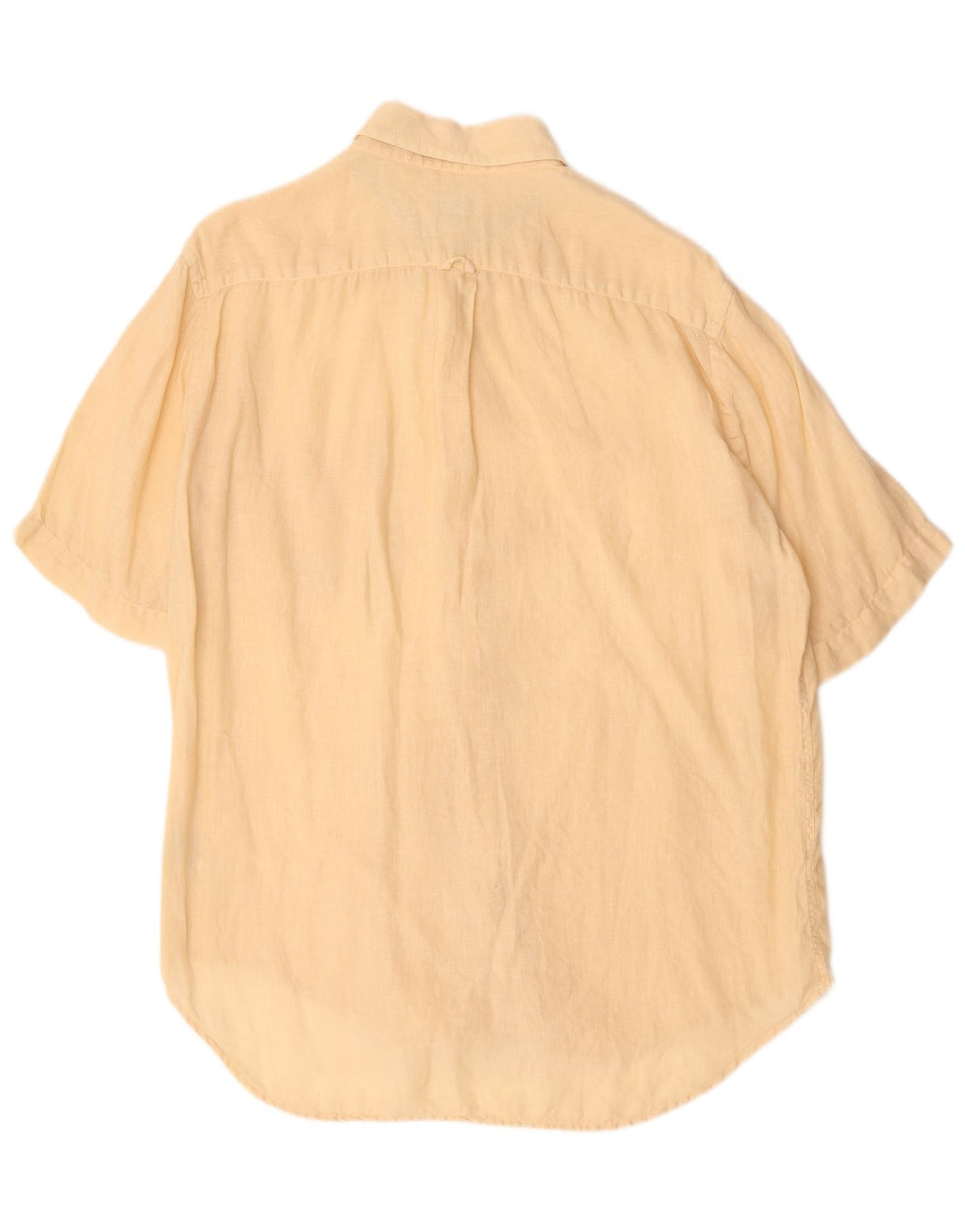 Camisa masculina de manga curta Henry Cottons tamanho 41 linho bege médio