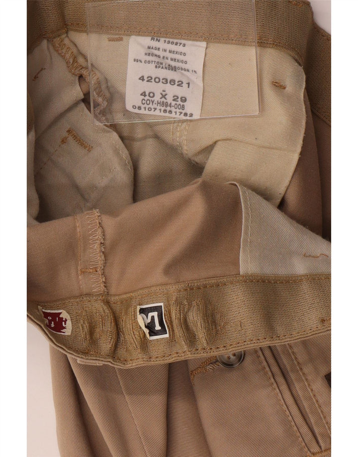 LEE Mens Straight Chino Trousers W40 L29 Beige Cotton Vintage Lee and Second-Hand Lee from Messina Hembry 