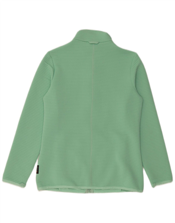 Jaqueta de treino feminina JACK WOLFSKIN Reino Unido 10 poliéster verde pequeno