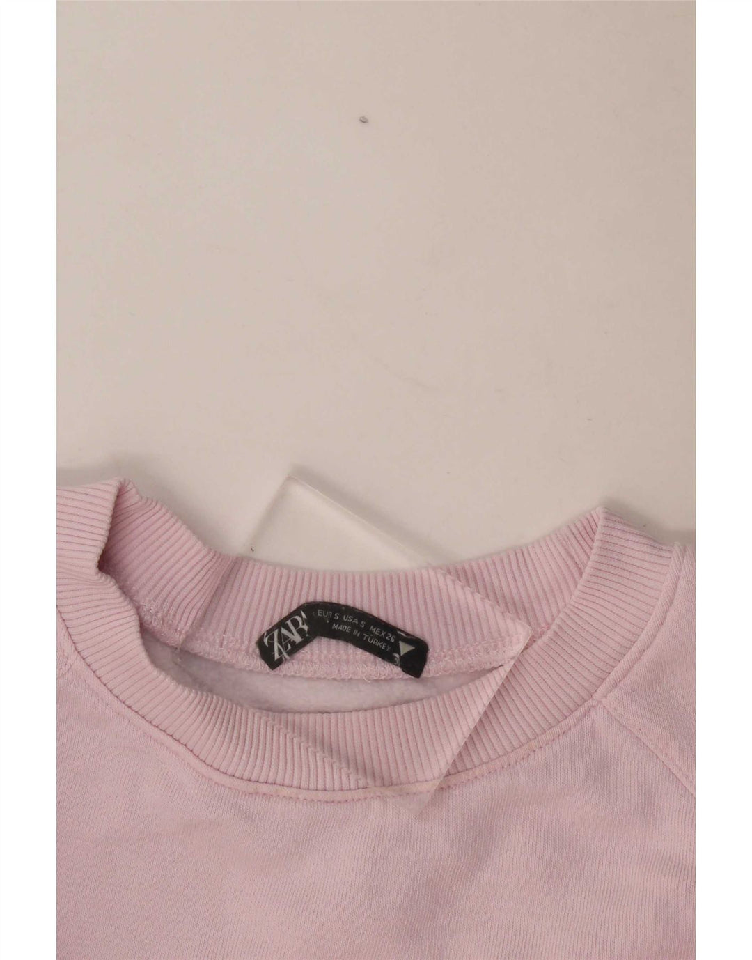 Zara Womens Crop Oversized Moletom Jumper Reino Unido 10 Pequeno Rosa