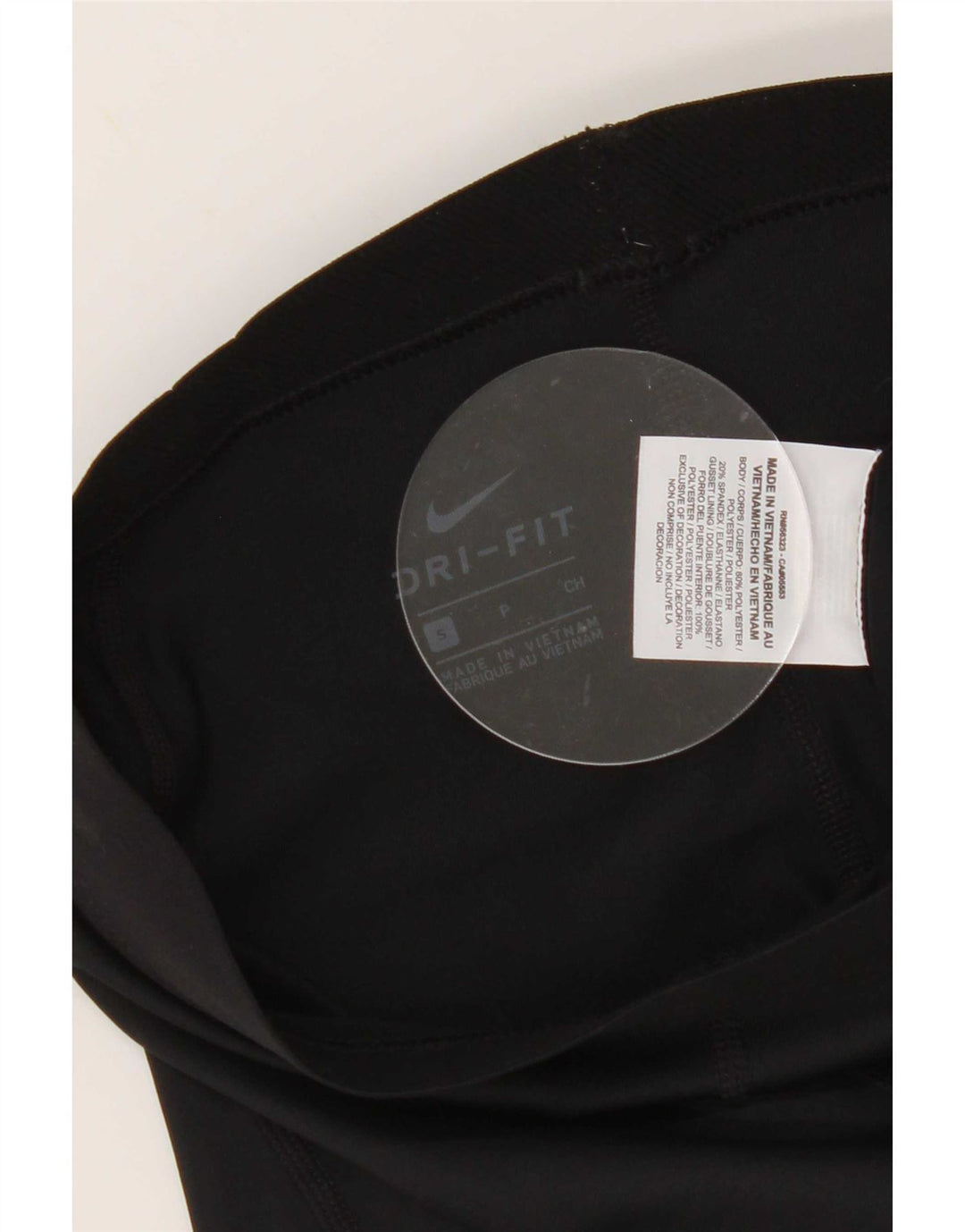 Shorts esportivos gráficos femininos Nike Dri Fit UK 8 pequenos poliéster preto