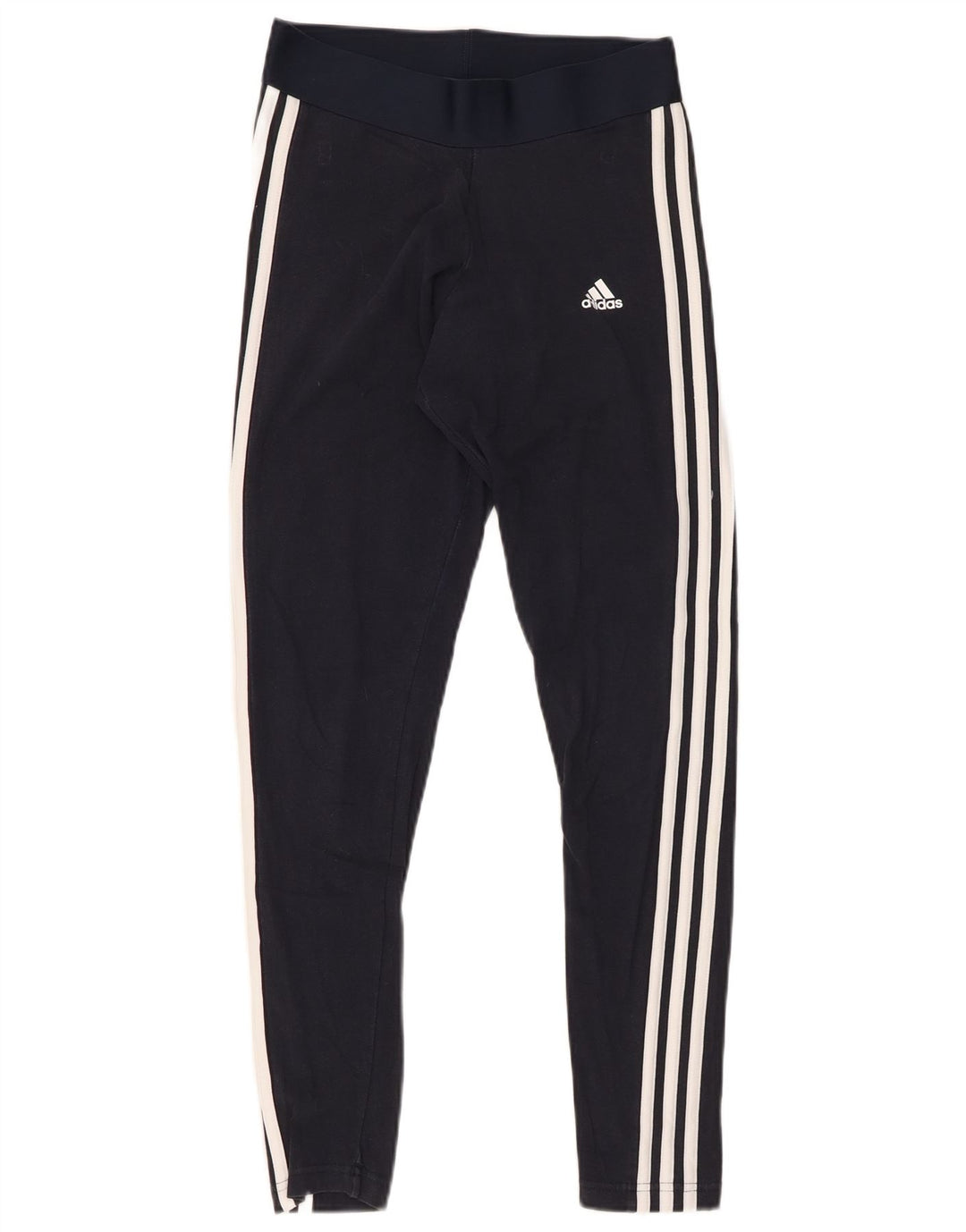 ADIDAS Womens Leggings UK 8/10 Pequeno Azul Marinho